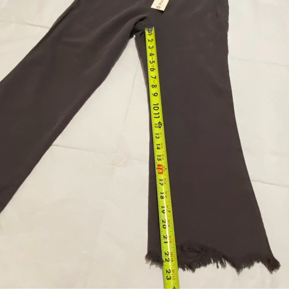 XCVI Wearables Dark Gray Frayed Hem Pants - Picture 4 of 14